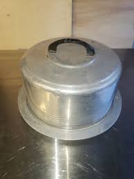 Regal Cake Saver Carrier Locking Lid Aluminum Antique ...
