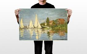 Sailing Boats at Argenteuil Claude Monet Art Wall Room ...