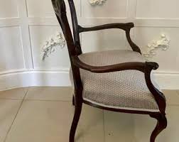 Quality Antique Victorian Mahogany Carved Elbow Chair - Etsy