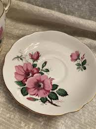 vintage teacup and saucer. Regency English. Bone china. Pink roses. Gold rim a | eBay