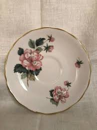 Vintage Royal Vale Bone China, Pink Flowers, Saucer 5 1/2", Made in England | eBay