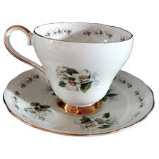 Adderley Fine Bone China Cup & Saucer ** Simplicity Pattern**. For Sale at Ruby Lane