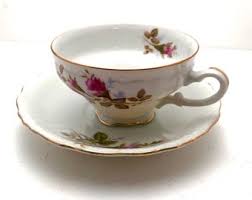 Royal Rose Fine China:tea Cup and Saucer Set - Etsy
