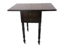 Antique Drop Leaf Gate Leg Table Cabinet Desk Hallway Furniture Drawers Sweet on | eBay