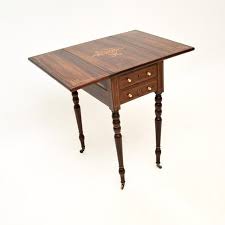 Victorian Drop Leaf Side Table, 1860s | Chairish