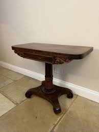 Antique Regency Rosewood Tea Table, 1830s for sale at Pamono