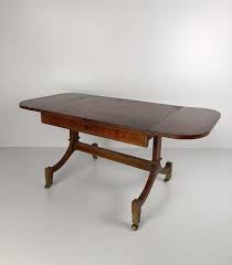 Edwardian Style Vintage Table Carved Wood on Wheels Side Coffee Gateleg Table - Etsy