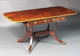 Regency Pair of Card Tables with Matching Sofa Table For Sale at 1stDibs | lakadi ke table
