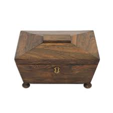 English Rosewood Box with Brass Handles | eBay