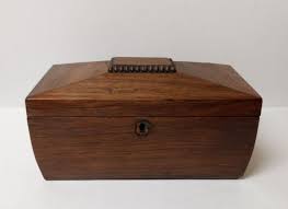 19th Century English REGENCY Rosewood Tea Caddy, c. 1800 ...