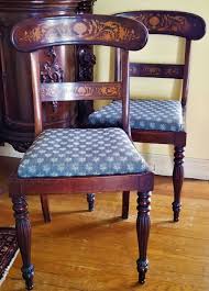 Pr side CHAIRs, Anglo/England, Solid Rosewood, 1820 Sheraton Neoclassical, 35t | eBay