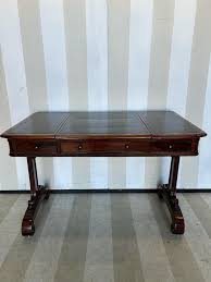 Rare and Unusual Regency Period Metamorphic Leather top Desk and Games Table For Sale at 1stDibs
