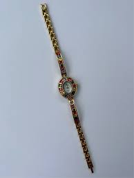 Vintage Mural Colorful Gold Womens Watch Small Face ...