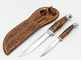 Vtg Robeson Shuredge Sportsman Hunting Knife Set