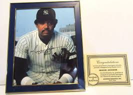 Lot - Reggie Jackson Signed Photo 8x10