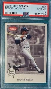 2002 Fleer Greats Baseball #85 Reggie Jackson PSA 10 POP 2 | eBay