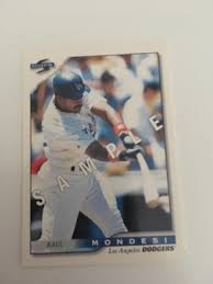 1996 SCORE RAUL MONDESI SAMPLE CARD LOS ANGELES DODGERS | eBay