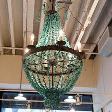 Beaded Turquoise Chandelier - Regina-Andrew Design | Luxe Home Philadelphia