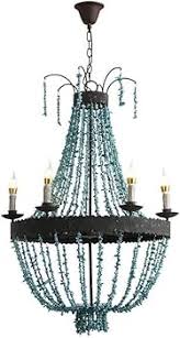 V-intage Chandelier Pendant Light Green Stone Bead Kitchen Ceiling Lamp Light Fixtures,Easy to Install - Amazon.com