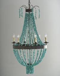 Reginia-Andrew Deisign Turquoise Beaded Chandelier - Horchow