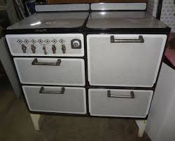 1930's Prosperity Antique Stove, Gray, Black, White Enameled ...