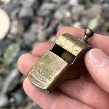 Vintage Brass Military Whistle Made in USA Collectible Army ...
