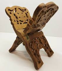 Vintage Hand Carved Foldable Wooden Book Holder/Stand Made ...