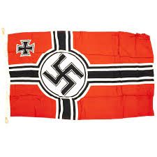 Original German WWII Battle Flag with Wartime Markings 80cm ...