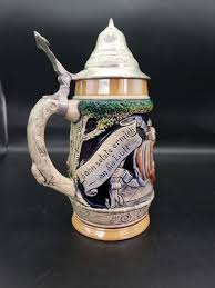 Vintage Original King Stoneware Stein "Drink Beer and Learn ...