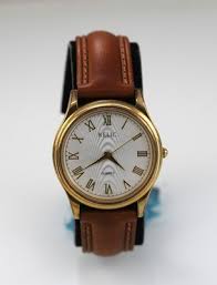 Relic Watch Men Gold Stainless Steel Brown Leather WR White ...
