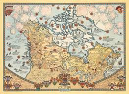 Vintage Pictorial Map of Canada by Peter Fuse 1964 : nwcartographic.com – New World Cartographic