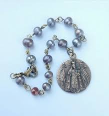 Vintage Medal Rosary Bracelet – Catholic Art and Jewelry