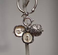 Antique Christian 3-Piece Mystic Rose Pendant Charm ...