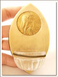 ANTIQUE 1930's FRENCH CELLULOID HOLY WATER FONT OUR LADY of SORROWS ! SEE MORE ! | eBay