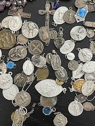 Lot Religious Medals Virgin Mary Our Lady of Lourdes ...