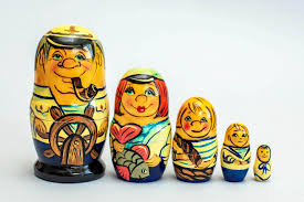 Hand Painted Babushka Doll Original Painting Wooden Dolls ...