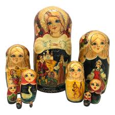 Buy Russian Gifts- Fire bird 10 Piece Nesting Fairy Tale ...
