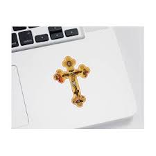 Ukrainian Orthodox Cross Sticker by Beltschazar - Fine Art America