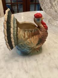 Relpo Turkey Planter Ceramic Thanksgiving 5293 Japan 6 ...