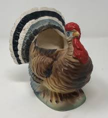 Relpo Thanksgiving MCM Vintage Turkey Planter 5293 | eBay