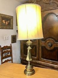 High Quality & Heavy Solid Brass Table Lamp 35” Tall Gold ...