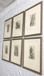 Set of 6 Framed 17th C. Etchings by the French Artist Francois Perrier (1590–1650) | Chairish