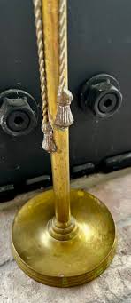 Vintage Brass Candlestick Holders Tall With Brass Tassels ...