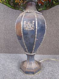 EXCEPTIONAL* COLORFUL LEADED LAMP with ANTIQUE ENGLISH SILVER PLATE BASE | eBay