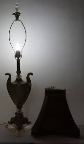 Late 20th Century French Urn and Lucite Table Lamp | Chairish