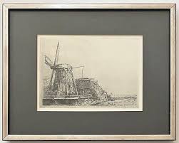 After Rembrandt etching "The Windmill" 1641, printed by Theo Beerendonk | eBay