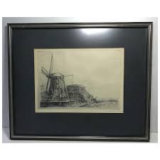 Theo Beerendonk (1905-1979) pencil signed etching after Dutch artist . For Sale at Ruby Lane