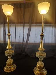 Pair of Midcentury Brass Lamps. - Etsy
