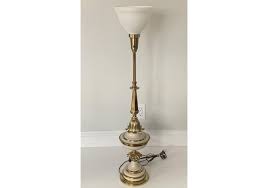 Pair Of Mid Century Stiffel Torchiere Table Lamps For Sale at 1stDibs