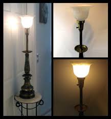 Vtg. Mid 19th Century STIFFEL Brass/Bronze Table Lamp Tall ...